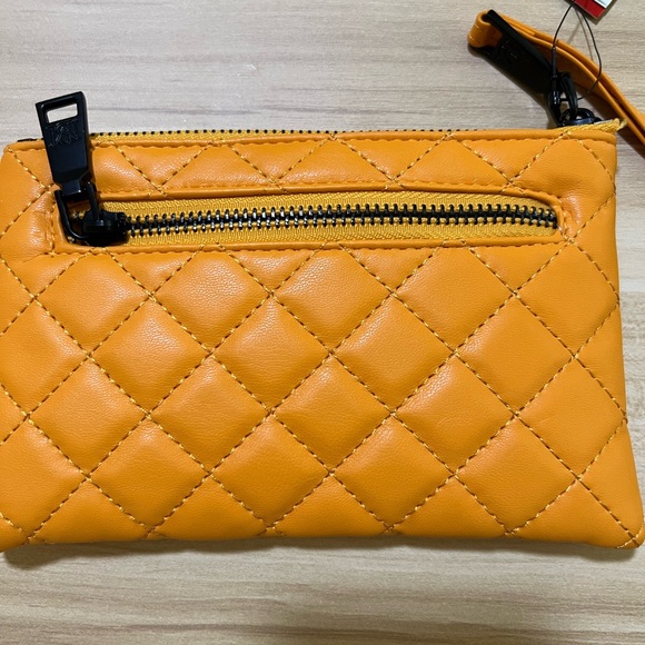 Badgley Mischka Tangerine Quilted Clutch - Picture 2 of 3